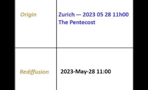 2023/05/28 “The Pentecost” – Zurich / Krefeld Broadcast English